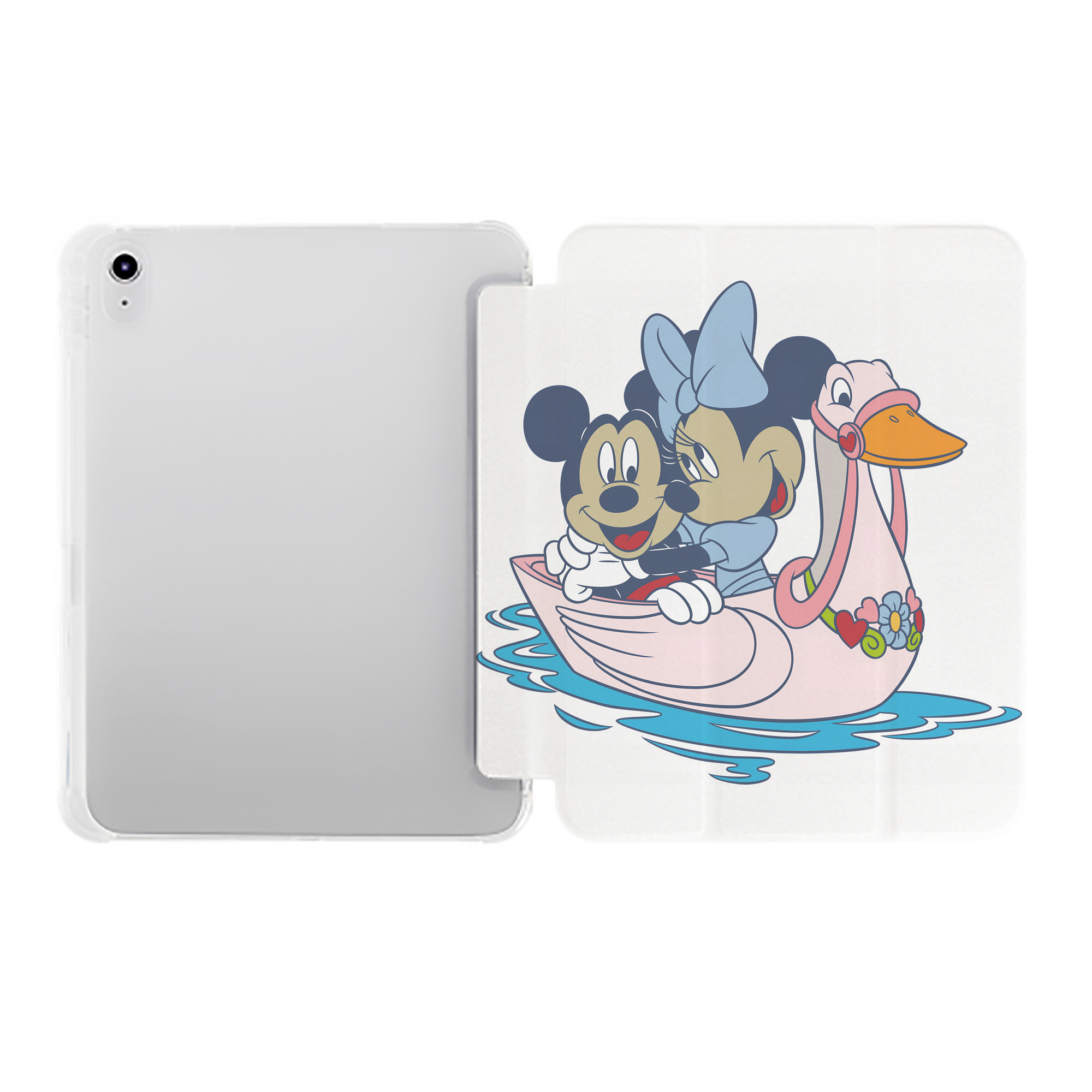 （画像用） ミッキーマウス Mickey Mouse IPad ケース ペン収納付き 三つ折りスタンド PUレザー×シリコン 対応機種9.5/10.5/10.9インチ